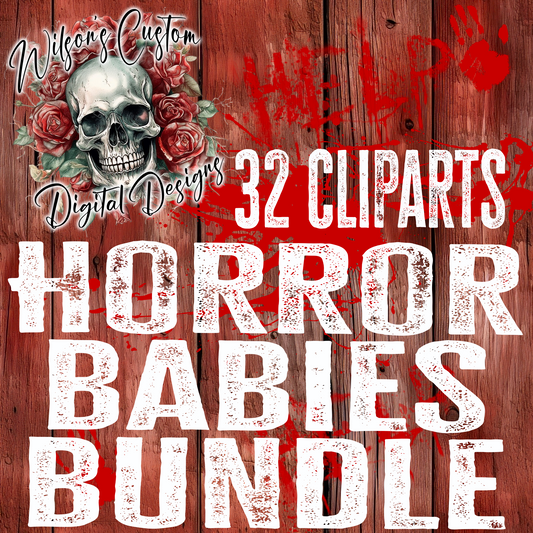 Horror Babies Clipart Bundle
