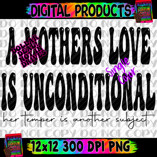 Mothers love single color