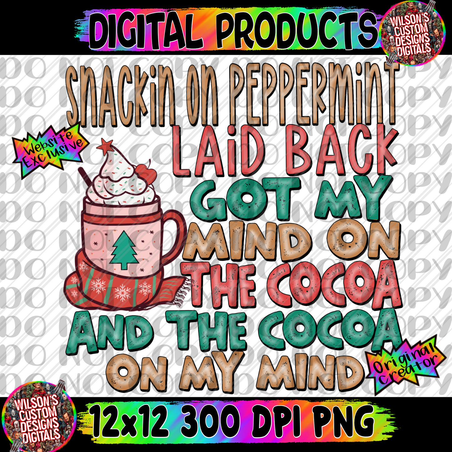 Laid back cocoa peppermint