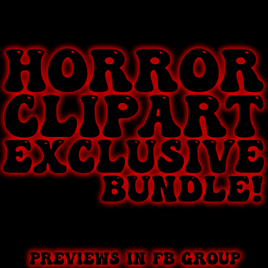 Horror Clipart EXCLUSIVE bundle